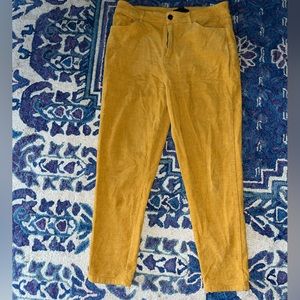 Forever 21 yellow corduroy pants